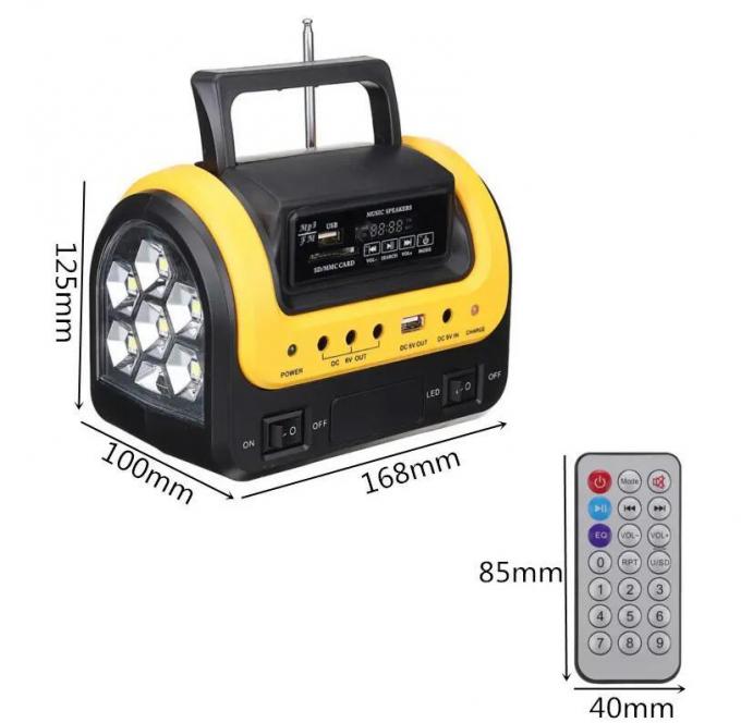 Neue tragbare Solarlampe mit Solarlampe mit 3 LED mit beweglichem Solarlicht der Gebühr5w 6V