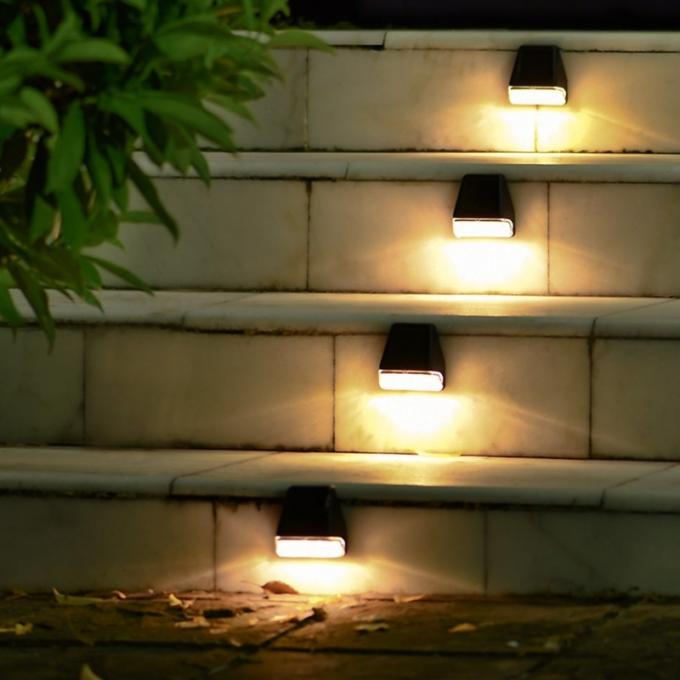 Angetriebener Zaun-Wall Lights Garden-Lampen-Schritt-Weg Decking-2LED Solarsolarzaun im Freien Light