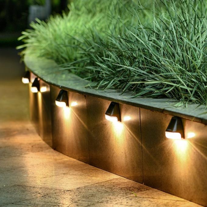 Angetriebener Zaun-Wall Lights Garden-Lampen-Schritt-Weg Decking-2LED Solarsolarzaun im Freien Light
