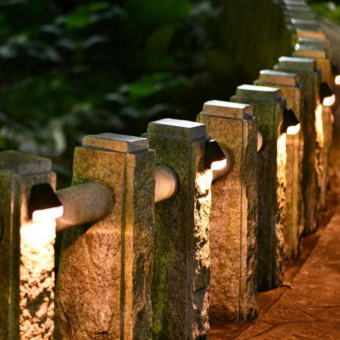Angetriebener Zaun-Wall Lights Garden-Lampen-Schritt-Weg Decking-2LED Solarsolarzaun im Freien Light