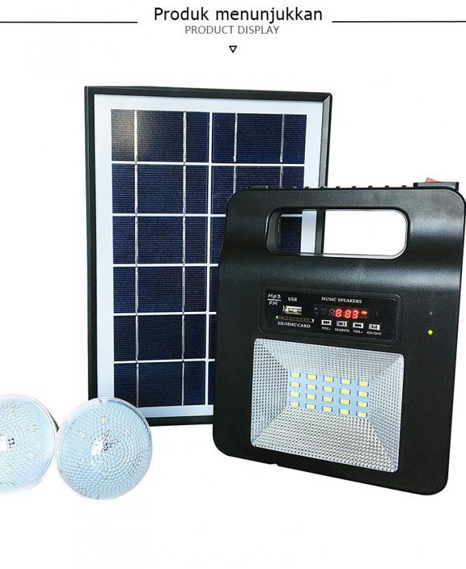 Solar- Haupt- Stromnetz, das mit Radio-Strom-Ausfall-Notbeleuchtungen Bluetooths kampierenden im Freien beleuchtet