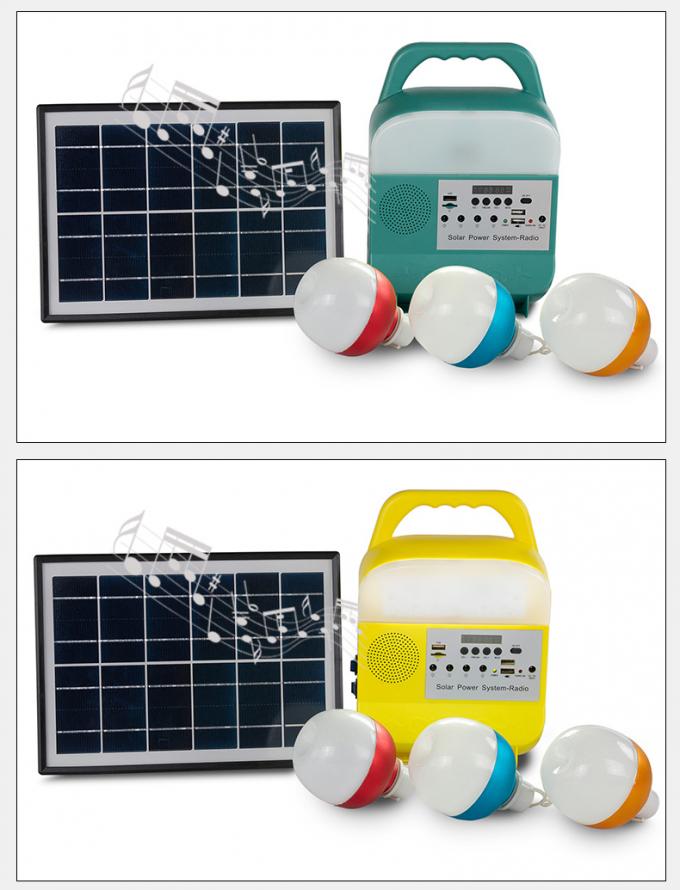 Kleiner Solar- Beleuchtungssystem-Notfall im Freien mit Radio-Bluetooth-Sprecher-mobiler Energie-Lampe
