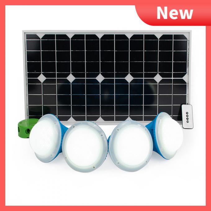 30W 25W Solar Home Lighting System with 4PCS LED Lamps Build-in 5200mAh Solar Lamps