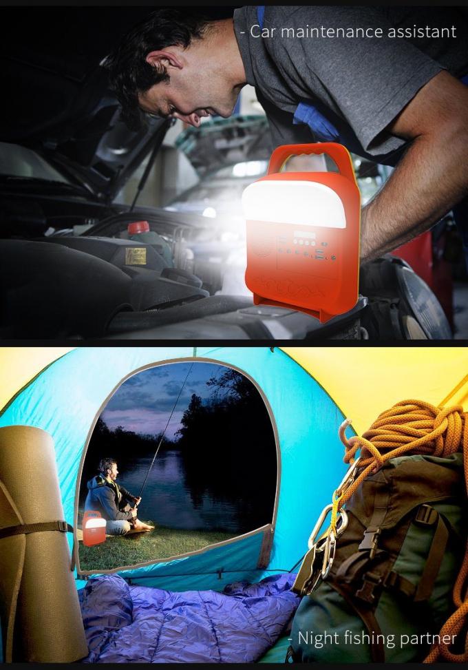 12W Birnen-tragbare Solarenergie-Beleuchtungssystem-Ausrüstung des Sonnenkollektor-4 LED für Haus mit dem Handy, der mit Klammer auflädt