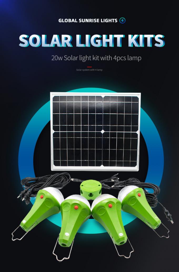 2020 Verbesserungs-Haupt-Mini Solar Energy System Lighting-Ausrüstung mit Fernbedienung