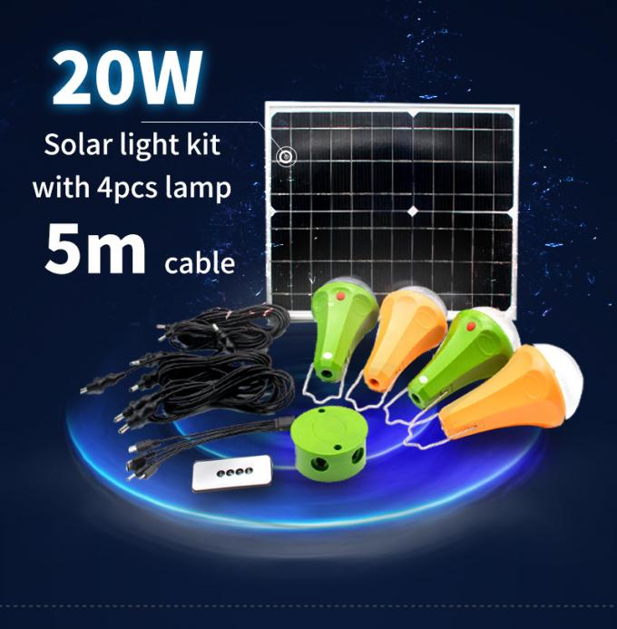 2020 Verbesserungs-Haupt-Mini Solar Energy System Lighting-Ausrüstung mit Fernbedienung
