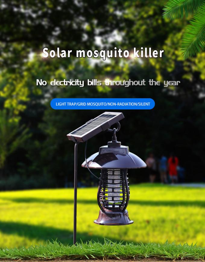 Solarmoskito-tötungs-Lampe, die Moskito-Tötungs-intelligente Lichtregelungs-Lampe beleuchtet