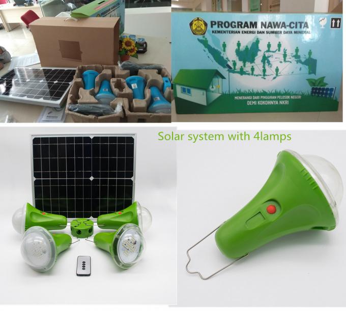 Wieder aufladbare Solarlampe des Solarenergie-Energie-System-475lum mit der 6 Loch-Nabe