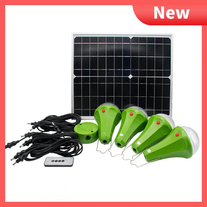 Beleuchtende Birnen-Solarlampen Kit Panels 6W 6V LED
