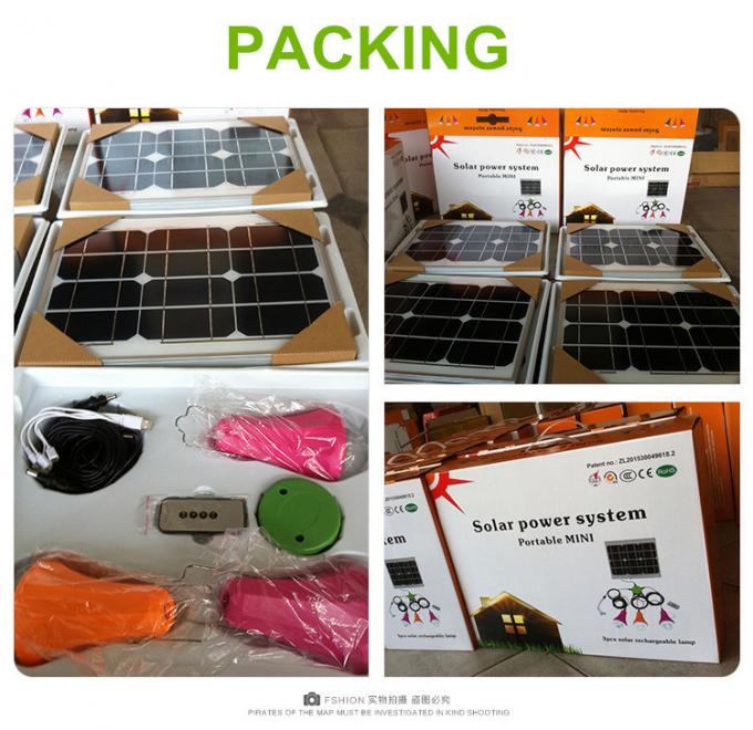  Solarenergie-System-Sonnenkollektor Mini Home Lighting System mit beweglichem Ladegerät