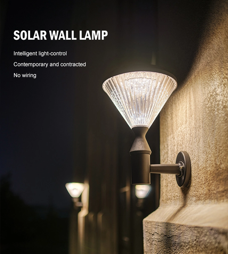 WANDLEUCHTE-drahtlose Sicherheitslampe im Freien SMD2835 DCs 6V Solarhoher Helligkeits-5w 0