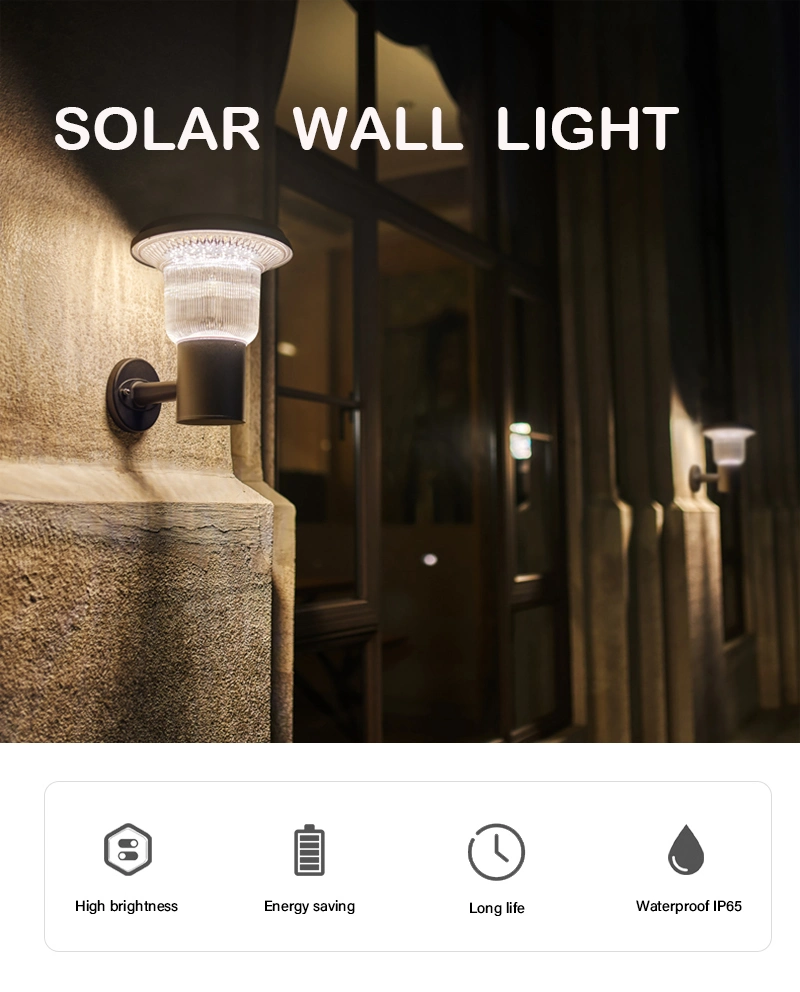 Wasserdichte 3000K 6000K Solargroßhandelswandleuchte IP65 im Freien mit CER RoHS