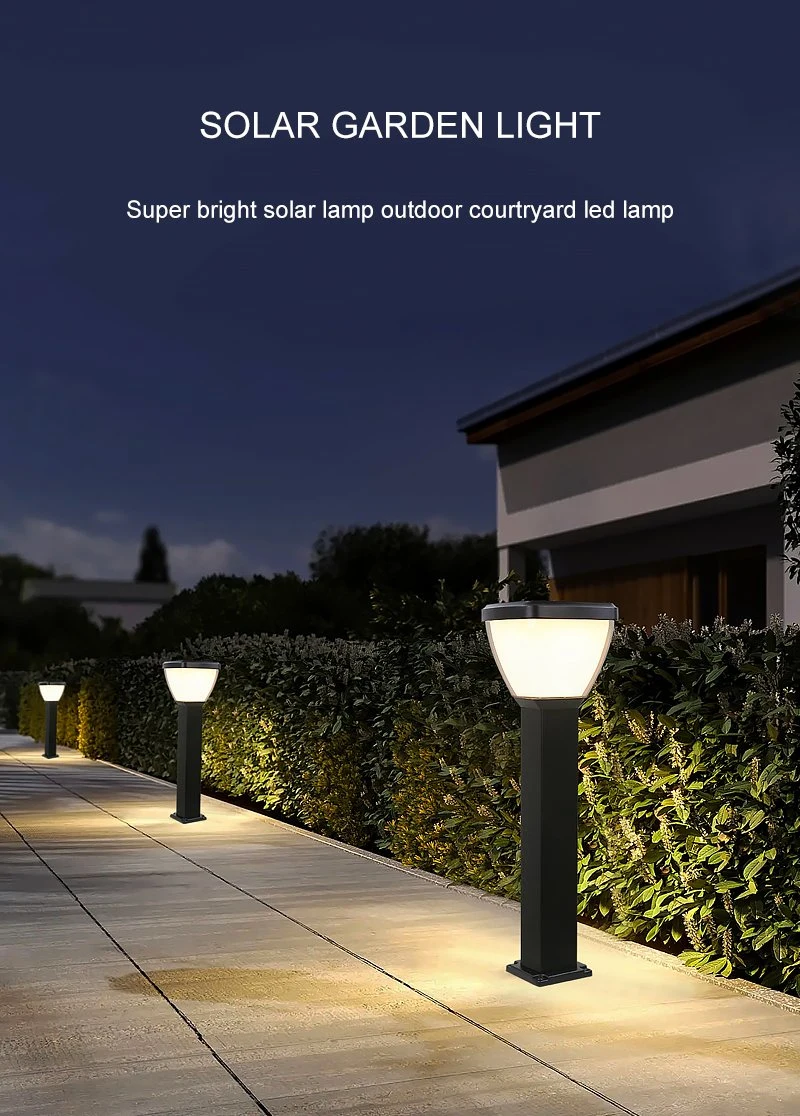 Angetriebenes Tor-Säulen-Solarlicht Sensor-Lampen-wasserdichtes Yard-Zaun-Solar LED im Freien für Garten-Solarlicht