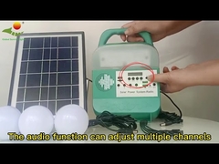 Reinweiße LED-Lampe, Solarpanel-Energiesystem, 37 x 31,5 x 55,5 cm
